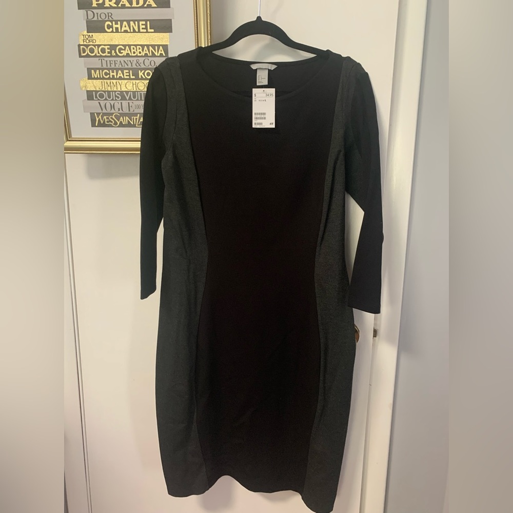 H&M bodycon midi dress NWT